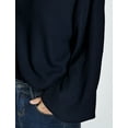 thumbnail image 6 of SSLR Oversized Sweaters for Women Turtleneck Sweater Drop Shoulder Knit Long Lantern Sleeve Pullover Sweater, 6 of 8