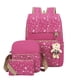 thumbnail image 4 of Juego De 3 Piezas De Mochila Con Solapa Con Estampado De Estrellas, Mochila Para Portátil De Viaje Kawaii Con Bandolera Y Estuche Para Lápices, 4 of 4