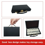 Fugocen Double 6 Dominoes Set with Portable Storage Case, Classic Family Board Game, Gift for Kids and Adults