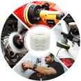 thumbnail image 6 of 6pcs 7-8" Microfiber Car Polishing Waxing Bonnet Buffing Pads Cover White, 6 of 6