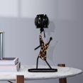 thumbnail image 3 of candeliere de metal Estatuilla Soporte de hierro Centro de candeliere de hierro hecho para decoración de de comedor Sala de Estampado leopardo B, 3 of 9