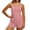 Pink, variant on qucoqpe Summer Tankini Swimsuits for Women Fashion Solid Color Adjustable Strap Two-Piece Modest Bathing Suits Beach Vacation Swimwear with Boyshorts