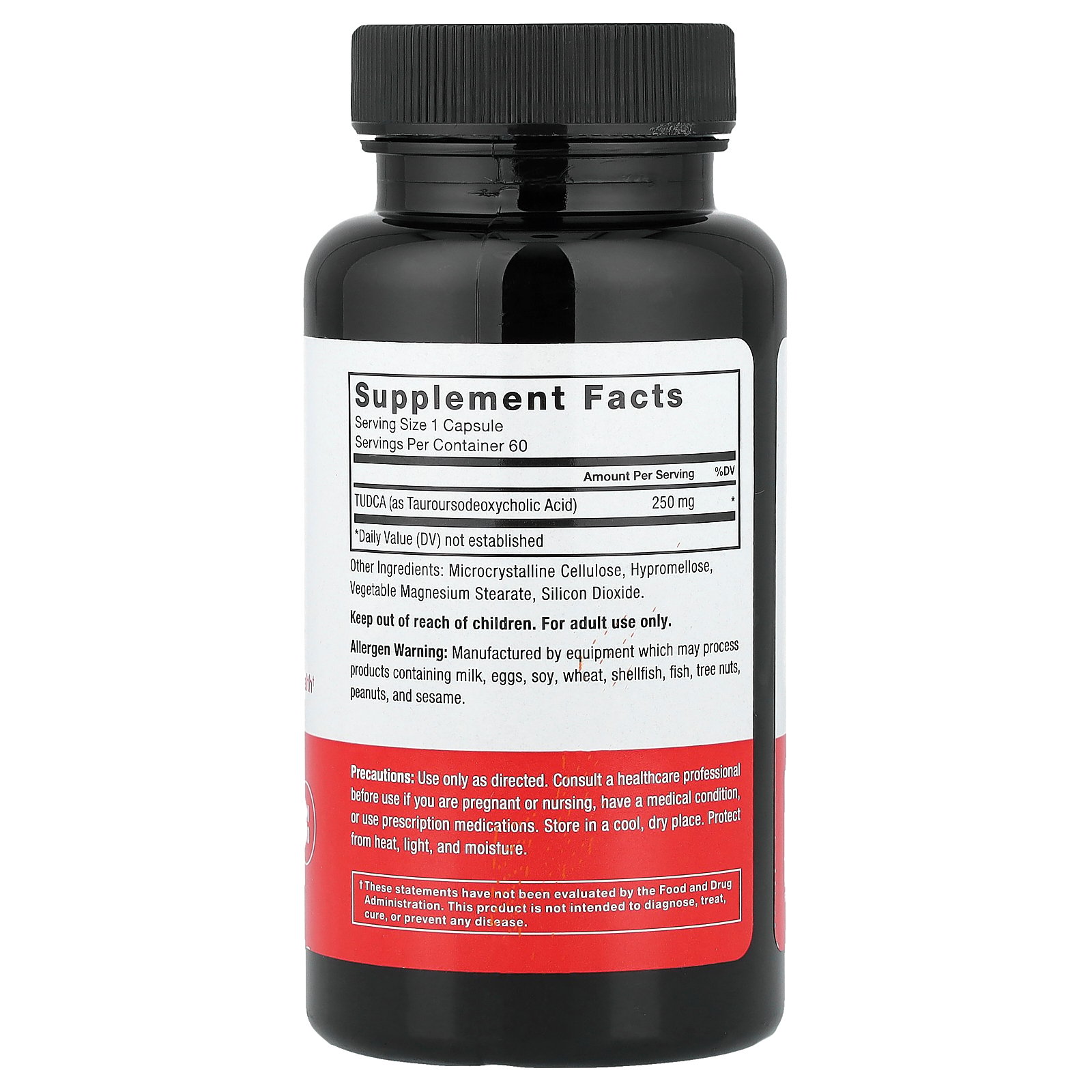 Force Factor Tudca , 250 mg , 60 Vegetable Capsules