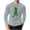 Gray, variant on VBTAPA Mens St. Patricks Day T Shirts Shamrock Print Tshirt Clover Graphic Tee Long Sleeve St Patty's Day Waffle Tshirts White M