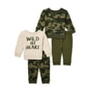 Garanimals Baby Boy Fleece Sweatshirt and Sweatpants Outfit Set, 4-Piece, Sizes 6/9M-24M