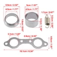 thumbnail image 3 of Exhaust Pipe Manifold Gasket and Spring Rebuild Kit for Polaris RZR S 800 4 800 5811511 3610047, 3 of 7