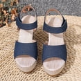 thumbnail image 5 of Bkhluea Women Wedge Heel Sandals Open Toe Ankle Strap Platform Shoes for Summer Party Wedding Beach Casual Daily Wear, 5 of 7