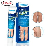 Advanced Clinicals Vein Care- Eliminate The Appearance of Varicose Veins. Spider Veins. Guaranteed Results,2 Pack