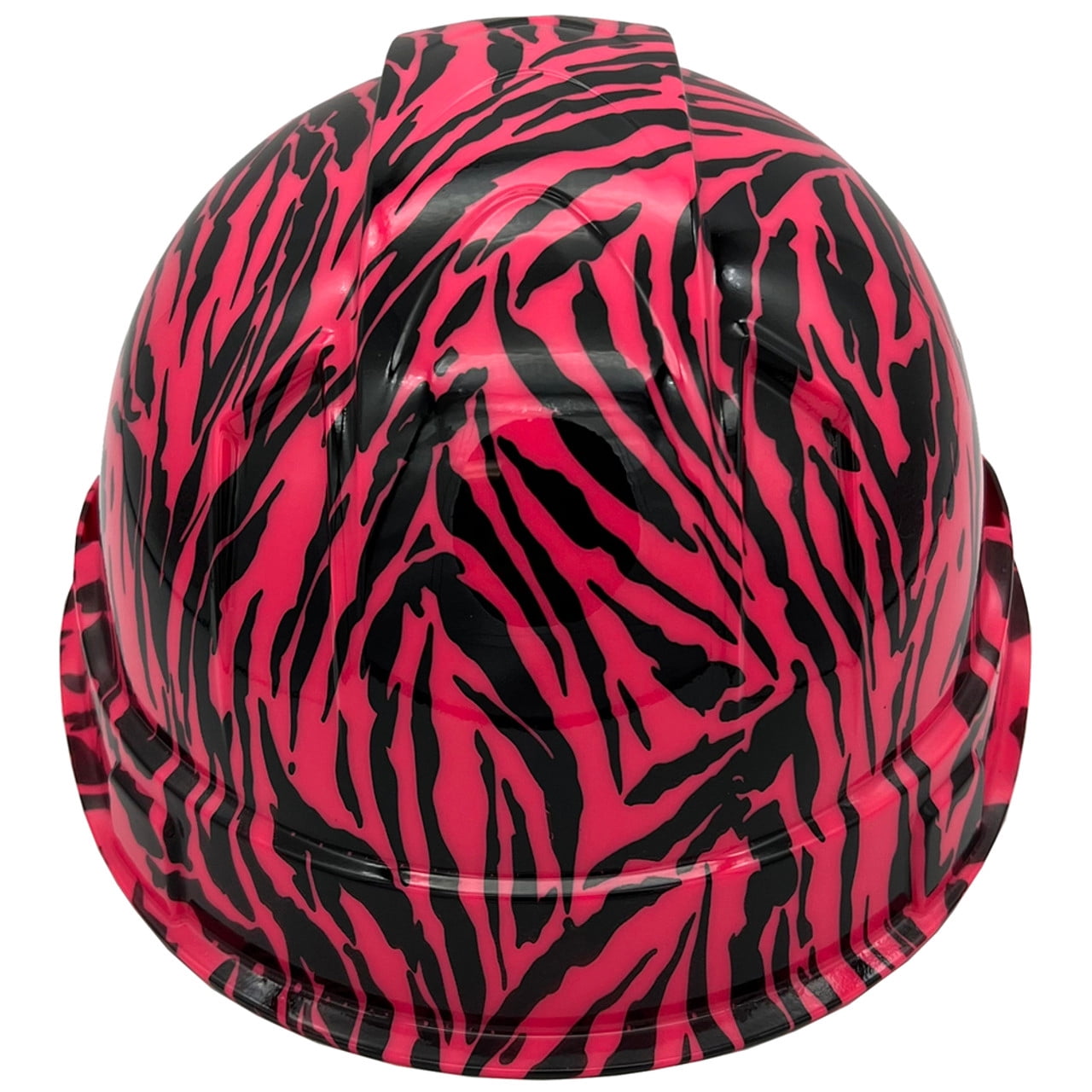 Zebra Pink Hydro Dipped Hard Hats Cap Style