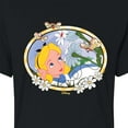 thumbnail image 3 of Disney - Alice In Wonderland - Alice Daisies - Juniors Cropped Cotton Blend T-Shirt, 3 of 5
