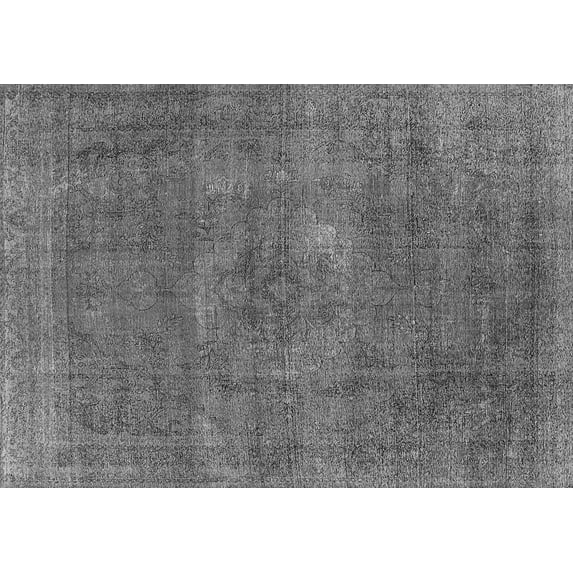 Ahgly Company Indoor Rectangle Oriental Gray Industrial Area Rugs, 2' x 5'