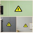 Live Electrical Sticker FOMIYES Electric Shock Warning Stickers Yellow Adhesive Safety Labels ...
