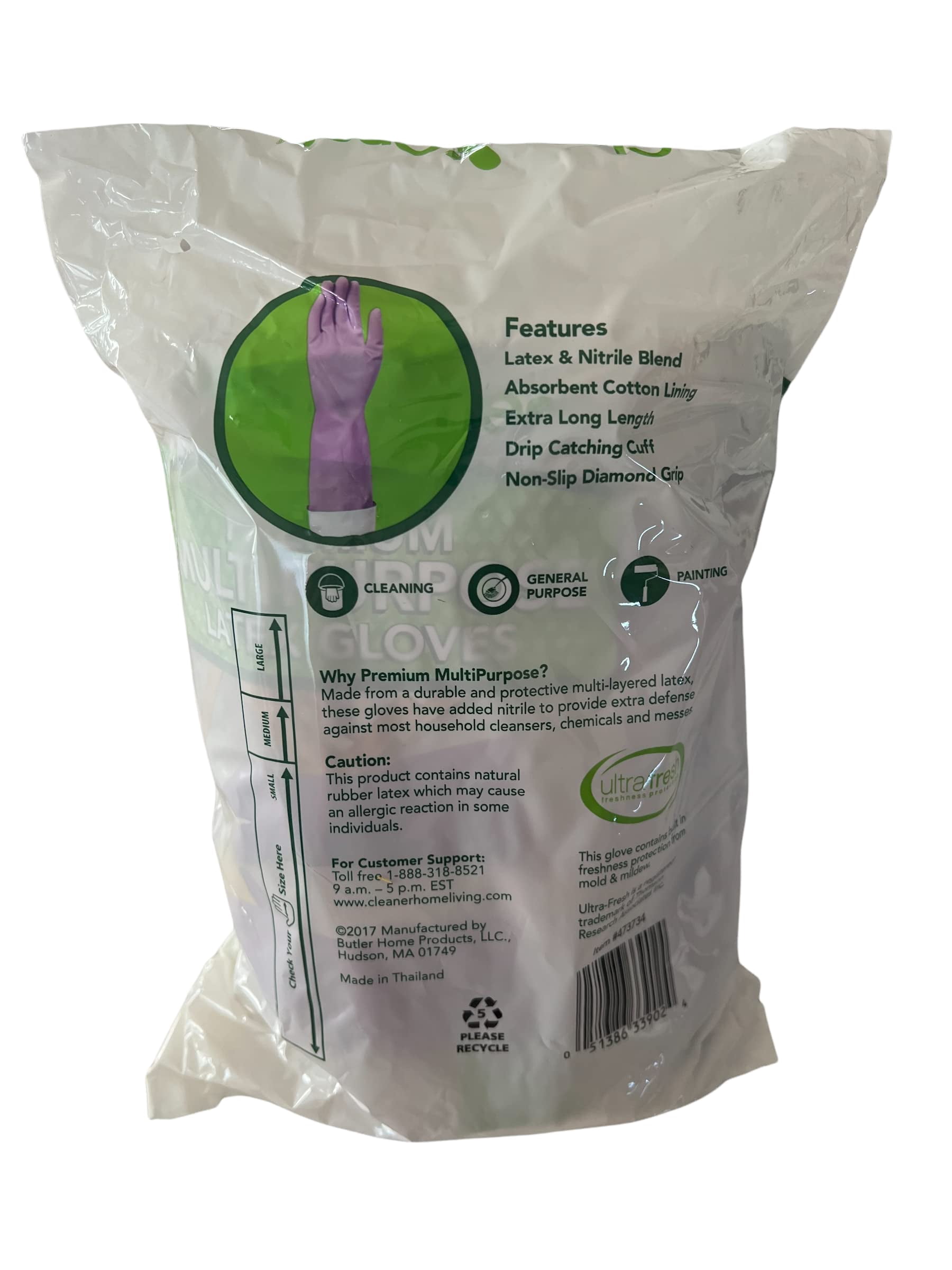 Clean Ones Premium Multi Purpose Non Slip Gloves, 9 Count (Medium)SHC41