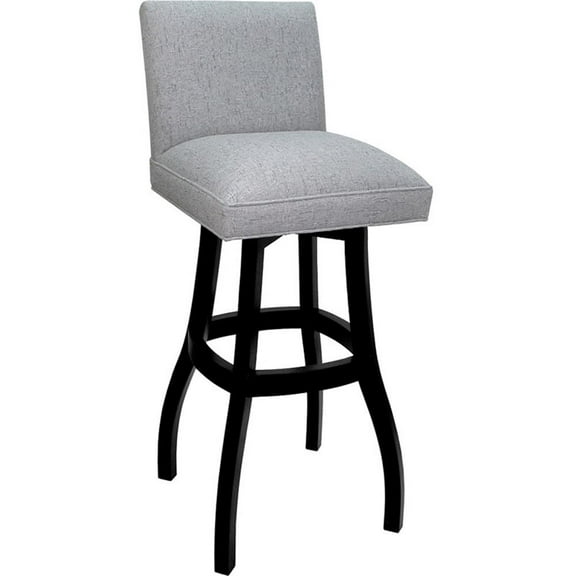 Extra Tall Solid Wood Bar Stool Sommerville 34" Seat - Hemsath Slate - Black