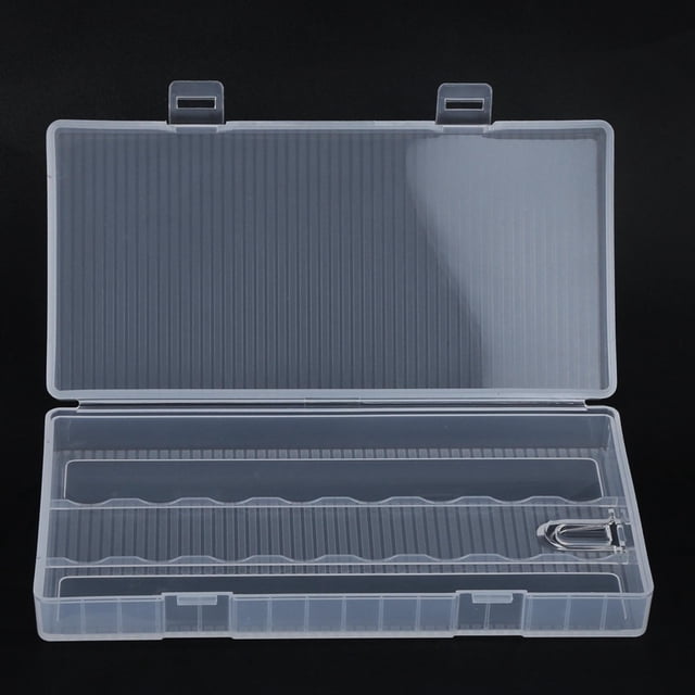 Caja de almacenamiento de batería, caja de PP transparente portátil, caja de batería, soporte de batería, funcionalidad versátil