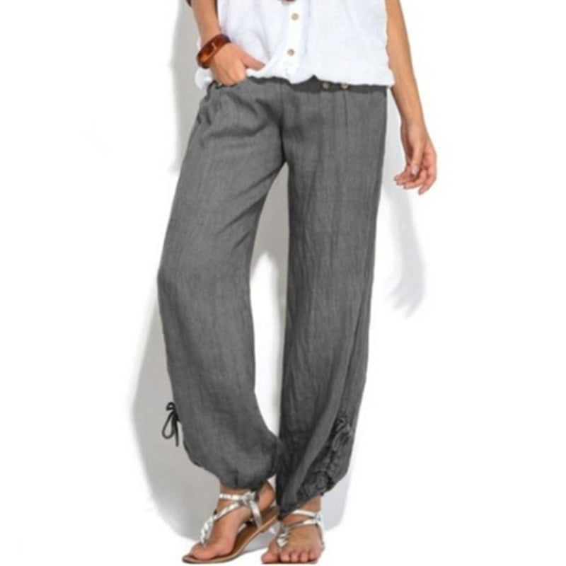 loose linen trousers womens