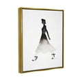 thumbnail image 4 of Stupell Industries Girl in Black Dress Beauty & Fashion Painting Gold Floater Framed Art Print Wall Art, 17 x 21, 4 of 10