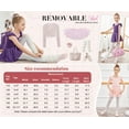 thumbnail image 7 of Oudiya Girls Ballet Leotards Ruffle Sleeve Bow Back Toddler Dance Outfits Leotard with Removable Shinny Skirt Combo 3-11Y, 7 of 7