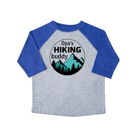 

Inktastic Opa s Hiking Buddy with Mountains and Trees Gift Toddler Boy or Toddler Girl T-Shirt