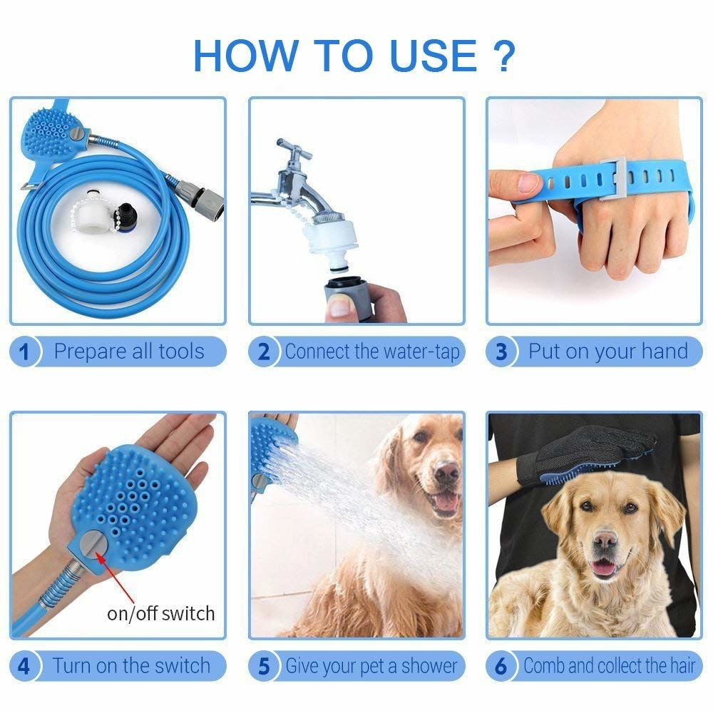 picidae 2 Pcs Dog Drying Towel Gloves Microfiber Fast Drying Mitts Red Super Absorbent Dog Glove Towel Pet Bathing Accessories for Dog Cat and Horse
