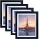 thumbnail image 1 of Marco de fotos SESEAT negro de 20 x 25 cm para pared o mesa, paquete de 4, 1 of 9