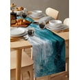 thumbnail image 6 of Moroccon Table Runner 72 Inches, Moroccan Bed Runner Dresser Scarves Tabletop for Indoor Outdoor Parties/Ceremony/Banquet, 14" x 72", 6 of 8