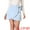 Light Blue, variant on DARING DIVA Women's Mini Wrap Skirts Tie Waisted Skirt S Brown