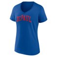 thumbnail image 2 of Women's Royal DePaul Blue Demons Basic Arch V-Neck T-Shirt, 2 of 3