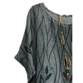 thumbnail image 3 of FASHIONWT Women Printed Tee Casual 3/4 Sleeve Crewneck Tunic Blouse, 3 of 4
