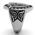 thumbnail image 4 of Anillo Color Plata Para Hombres de Acero Inoxidable Cruz Antigua, 4 of 5