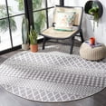 thumbnail image 4 of SAFAVIEH Cabana Elouise Ivory/Grey 2'2"X9' Runner Indoor/Outdoor Area Rug Ivory/Grey, 6'7" x 6'7" Round, 4 of 12