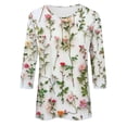 thumbnail image 5 of BangWanChi 3/4 Length Sleeve Womens Tops Women's Fashion Printed T-Shirt 3/4 Sleeves Blouse Round Neck Casual Tops, 5 of 5