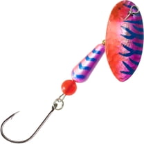Panther Martin PMSSTUVHM_18_HMPFRT Hammered Salmon Steelhead Fishing Spinning Lure - UV Purple/Flo-Red - 18 (3/4 oz)