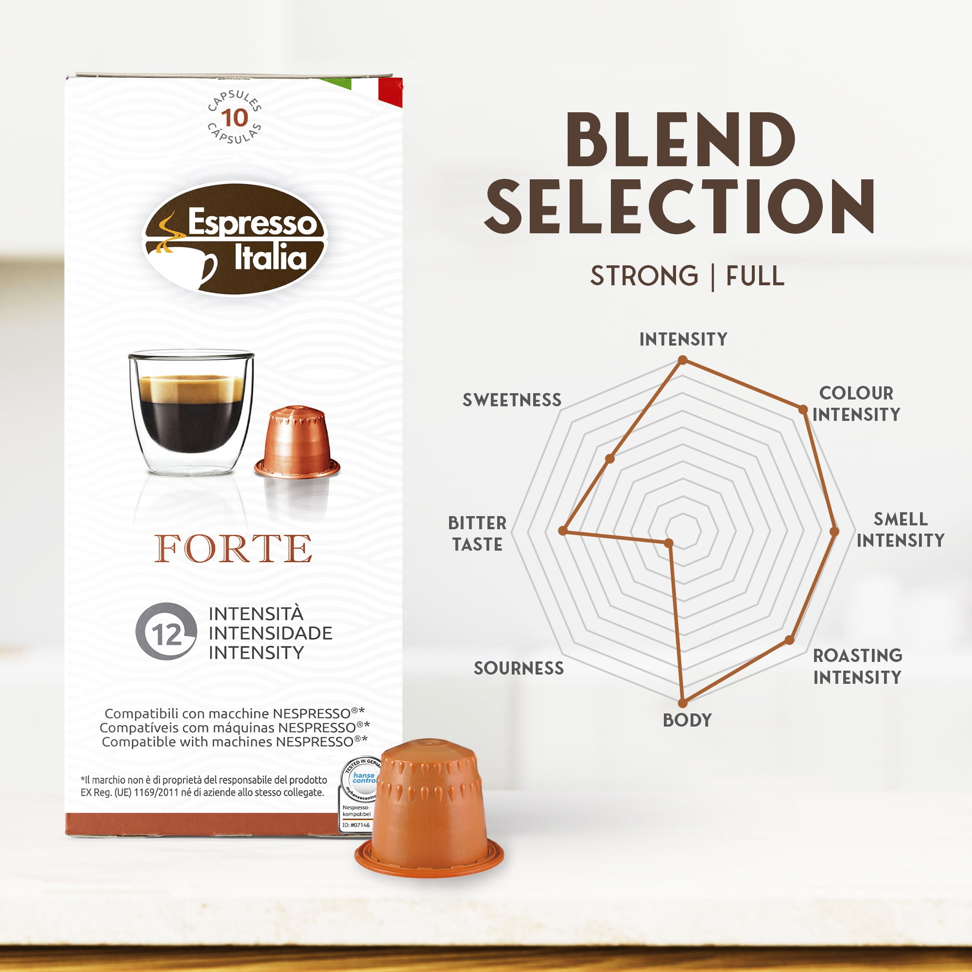 Italia Espresso Capsule Illy Compatibili con Macchine Nespresso Classico