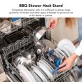 thumbnail image 4 of Hanging Vertical Skewer Holder Set, Reusable Stainless Steel Stand Skewers Rack  for Gathering, 4 of 8