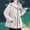 Gray-9, variant on Black*Friday on Sale ChaoHeng Winter Jackets for Women Plus Size Women's Solid Color Longline Quilted Coat,3/4 Sleeve Zip Up Jacket with Drawstring and Fleece Lining