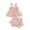 Pink, variant on Musuos Baby Girls Cute Summer Outfit 0-18Months Cutout Pleated Tank Tops and Stretch Ruffle Shorts Solid Color Clothes Set
