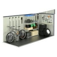 thumbnail image 3 of VEIKOUS 10'x 4' Metal Storage Lean-to Shed W/ Lockable Door & Vent for Outdoor Backyard Patio, Gray, 3 of 13