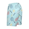 thumbnail image 5 of joogoo Mens Swim Trunks Tennis Racket Beach Shorts Drawstring Elastic Waist Swimwear Bathing Suits XXL, 5 of 7