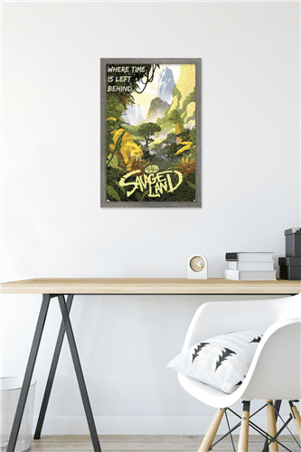 Marvel: Hero Lands - The Savage Land Wall Poster, 14.725" x 22.375" Framed