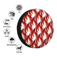 thumbnail image 4 of Naloa Fire Symbols PVC Leather Spare Tire Wheel Cover for Car Truck SUV Camper Trailer Universal Fit many size16 inch, 4 of 6