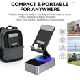 thumbnail image 5 of Bluetooth Audio Power Bank Bracket – Wireless speaker with adjustable 360° rotating phone holder and anti-slip base, perfect for video streaming, desk use, and travel., 5 of 7