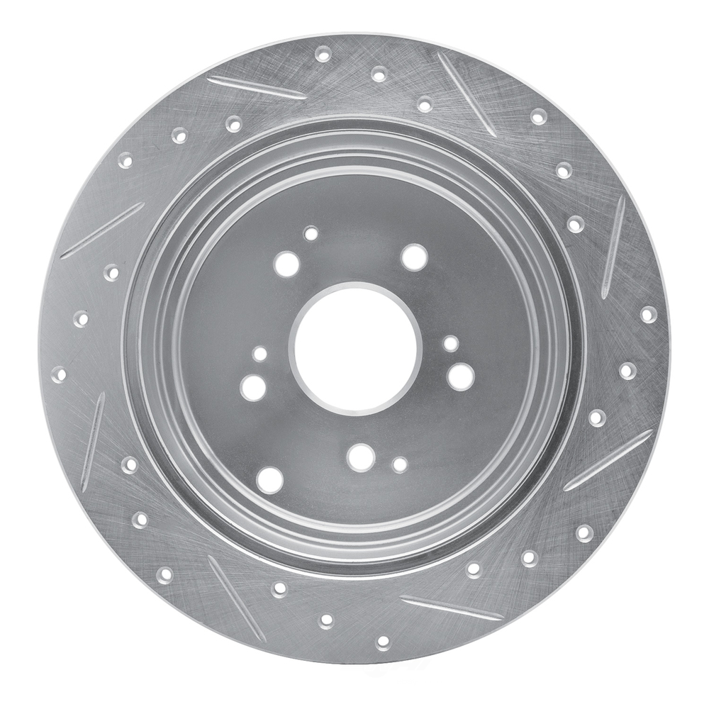 Dynamic Friction Company 631-59044L DFC Brake Rotor - Drilled And Slotted - Silver