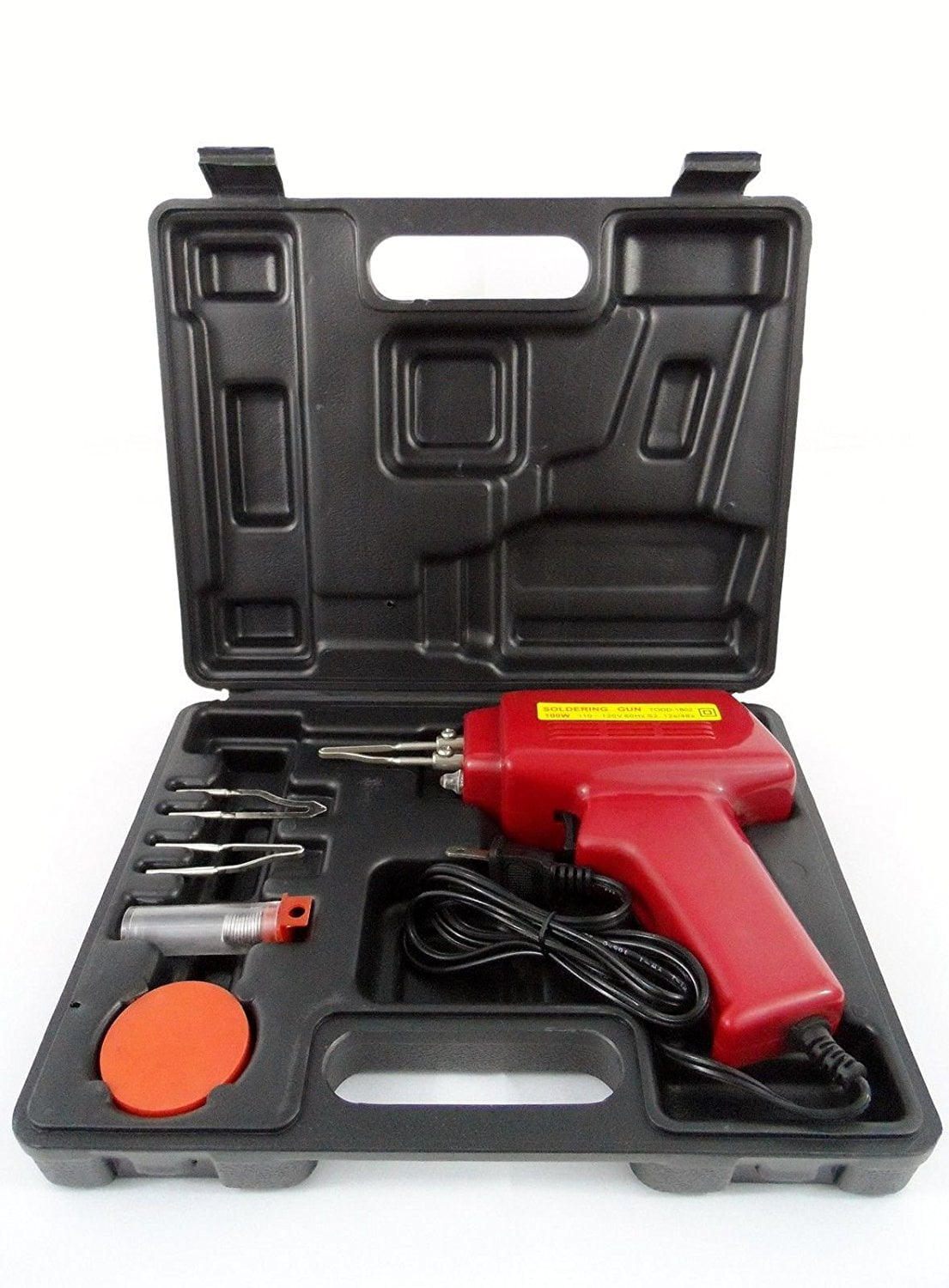 New 5pc 100W Soldering Gun Kit w/Case Iron Solder ...