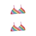 thumbnail image 1 of Sonducket Metal Lentejuelas Sujetador Cuerpo Cadena Joyería Brillante para Festival 2piezas Multicolor chaqueta, 1 of 1