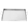 thumbnail image 4 of Stainless Steel Griddle, Universal Flat Top Rectangular Plate, Gas Grill Griddle for BBQ, Teppanyaki, Portable Cookware with Handle, for Camping Tailgating Party, 4 of 4