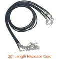 thumbnail image 3 of AAOMASSR 100 Pieces Black Waxed Cord Lock Bulk for Bracelet Necklace Jewelry Making black leather rope pendant rope wax (20 Inch), 3 of 5