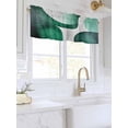 thumbnail image 3 of Valances for Windows Abstract Stitching Rod Pocket Cafe Window Treatments Valance Curtains for Kitchen Bathroom Laundry Basement Windows 42"x18", 3 of 9