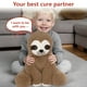 thumbnail image 2 of Peluche con forma de perezoso pesado Niuniu Daddy, 1,5 kg, para niños, 2 of 6