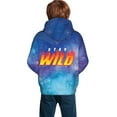 thumbnail image 2 of Ben Azelart Stay Wild Kids' Hoodie 3d Print Sweatshirt Soft Pullover Hooded With Big Pockets For Boys Or Girls Large, 2 of 8